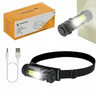 Latarki - Latarka czołowa na głowę Led Xpe Cob 3,5W - miniaturka - grafika 1