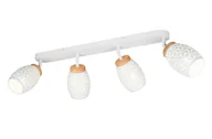 Oprawy, klosze i abażury - Oprawa ścienno-sufitowa listwa BIDAR 4xE14 - biały - miniaturka - grafika 1