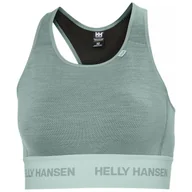 Bielizna sportowa damska - Helly Hansen Lifa Merino Midweight Bra, damskie, cactus - miniaturka - grafika 1