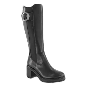 Marco Tozzi Damskie długie buty 2-25636-43 modne kozaki, czarne, 37 EU, czarny, 37 EU - Kozaki damskie - miniaturka - grafika 1