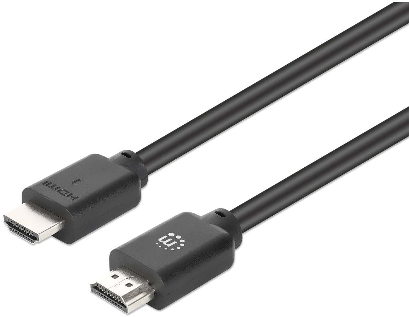 Manhattan 4K60 HDMI 2.0 Kabel 3 m 18 Gbit/s schwarz 356664
