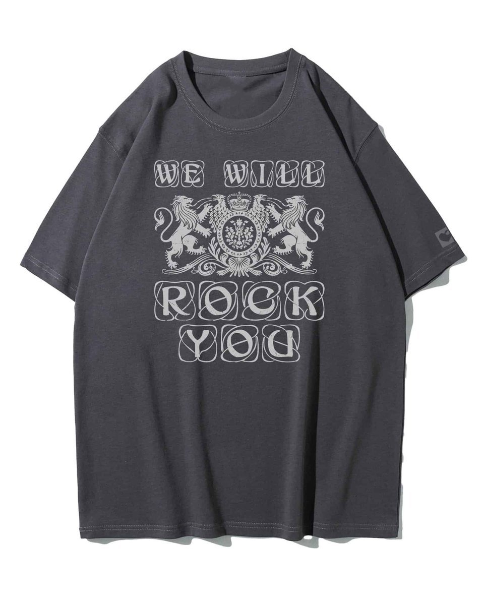 Koszulka oversize Queen We Will Rock You Muzyka Koncert Grafitowy 3XL