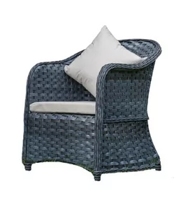 Bello Giardino Fotel na taras z szarego technorattanu MODERNO KR.012.105 - Fotele i krzesła ogrodowe - miniaturka - grafika 1