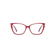 Okulary korekcyjne, oprawki, szkła - Okulary kocie do komputera damskie z filtrem BLUE Light zerówki 2577-3 - miniaturka - grafika 1