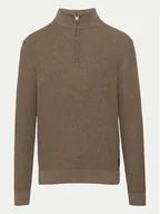 Swetry męskie - s.Oliver Sweter 2150765 Brązowy Regular Fit - miniaturka - grafika 1