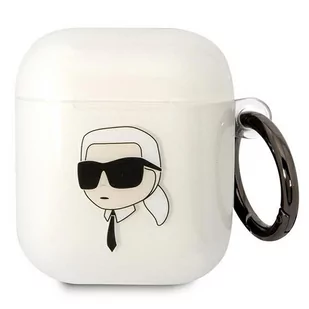 Karl Lagerfeld KLA2HNIKTCT AirPods 1/2 cover transparent Karl`s Head - Akcesoria do słuchawek - miniaturka - grafika 1