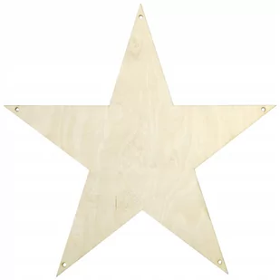 Duża Gwiazda 59 x 59 cm gwiazdka pełna z dziurkami zawieszka sklejka/iksber - Zabawki kreatywne - miniaturka - grafika 1