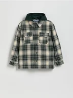 Kurtki i płaszcze dla chłopców - Reserved - Shacket w kratę - wielobarwny - miniaturka - grafika 1