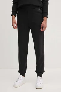 Calvin Klein spodnie dresowe kolor czarny gładkie K20K208330 - Spodnie damskie - miniaturka - grafika 1