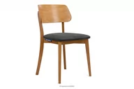 Krzesła - Krzesło nowoczesne drewniane dąb grafitowe VINIS Konsimo - miniaturka - grafika 1