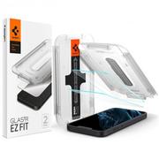 Szkła hartowane na telefon - Spigen SZKŁO HARTOWANE GLAS.TR EZ FIT 2-PACK DO - IPHONE 13 / 13 PRO AGL03385 - miniaturka - grafika 1