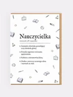 Szkolne artykuły papiernicze - Karnet okolicznościowy Nauczycielka - miniaturka - grafika 1