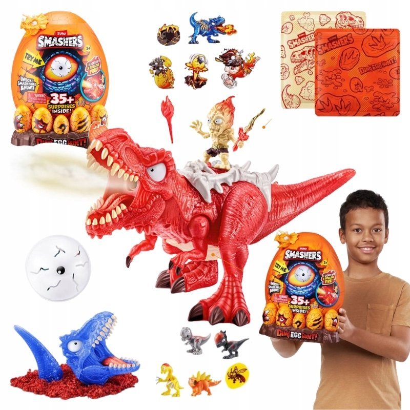 ZESTAW SMASHERS DINO EGG HUNT EPIC SERIA 1 JAJO DINOZAURA DINOZAUR FIGURKA