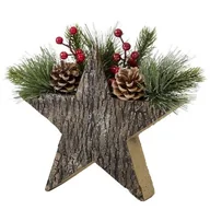 Ozdoby bożonarodzeniowe - Ozdoba świąteczna MEG 28 x 10 cm brązowa - miniaturka - grafika 1