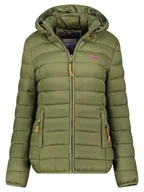 Kurtki damskie - Geographical Norway Kurtka pikowana "Atikolor" w kolorze zielonym - miniaturka - grafika 1