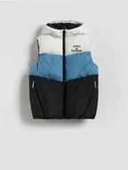 Kurtki i płaszcze dla chłopców - Reserved - Ocieplana kamizelka z kapturem - czarny - miniaturka - grafika 1