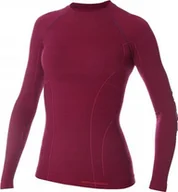 Koszulki i topy damskie - Brubeck Koszulka damska Active Wool liwkowa r. S (LS12810) - miniaturka - grafika 1