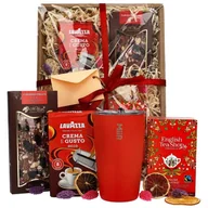 Herbata - Zestaw prezentowy dla nauczyciela - Niebieski kubek, kawa, herbata i czekolada - miniaturka - grafika 1