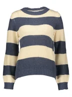 Swetry damskie - Vila Sweter "Lana" w kolorze beżowo-granatowym - miniaturka - grafika 1