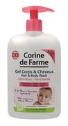 Kosmetyki kąpielowe dla dzieci - Corine de Farme Corine de Farme Delikatny Żel myjący 2w1 z ekstraktem z kwiatu migdałowca 500ml - miniaturka - grafika 1