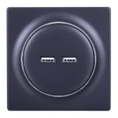 Systemy inteligentnych domów - Fibaro Gniazdko Walli N USB Outlet - miniaturka - grafika 1