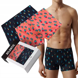 BOKSERKI MĘSKIE klasyczny krój dopasowane w kaktusy bawełna Atlantic *M - Majtki męskie BOKSERKI MĘSKIE klasyczny krój dopasowane w kaktusy bawełna Atlantic *M - Majtki męskie - miniaturka - grafika 1