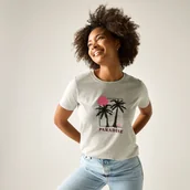 Koszulki i topy damskie - Regatta Koszulka damska Filandra VX Szary, Cotton, Rozmiar: 40 - miniaturka - grafika 1