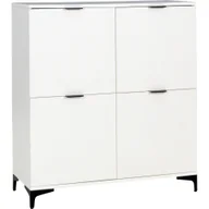 Komody - Komoda 1000 4D Len 02 Biały Mat Lena Biała Meblomax Biały - miniaturka - grafika 1