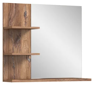 Ramon lustro do kąpieli 80cm 3 półki szary,dąbReplika . - Lustra - miniaturka - grafika 1