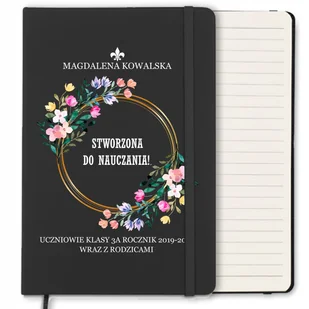 NOTES 120 STR PREZENT DLA NAUCZYCIELA DZIEŃ NAUCZYCIELA IMIĘ ROCZNIK WZORY - Notesy i bloczki - miniaturka - grafika 1
