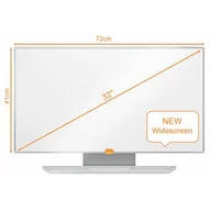 Tablice i flipcharty - Nobo INNY Tablica Suchościeralna 72x41cm Panoramiczna 32 Cali Melaminowa Biała 105L491 - miniaturka - grafika 1