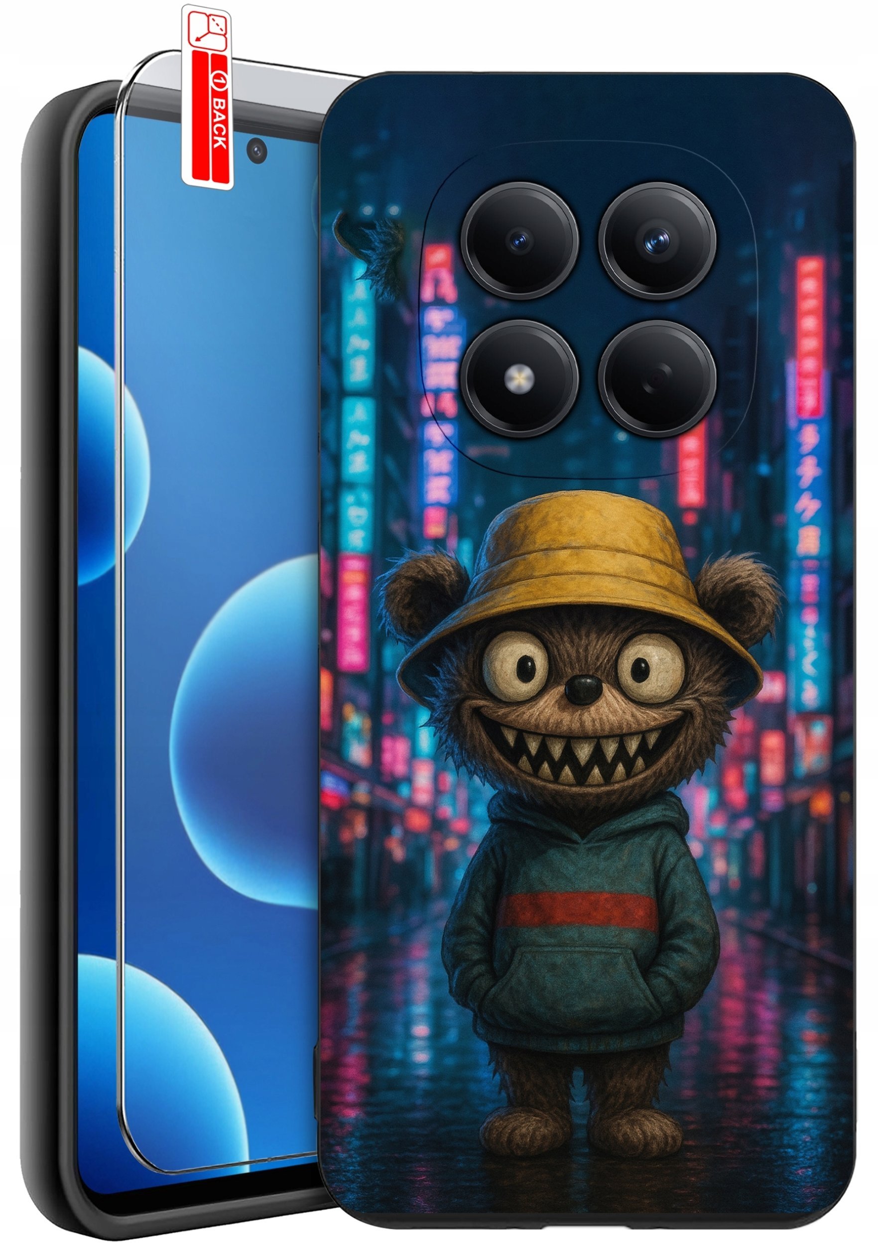 krainaGSM ETUI do Xiaomi Redmi Note 15 Pro 4G WZORY SILIKONOWE MATT CASE + SZKŁO