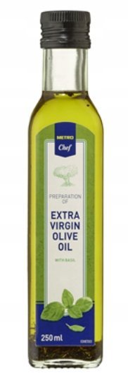 OLIWA z oliwek Extra Virgin z BAZYLIĄ bazyliowa 250 ml METRO Chef