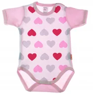 Body dla niemowląt - Body KRÓTKI rękaw 100% Bawełna SERCA DUŻE r 98 KLEKLE - miniaturka - grafika 1