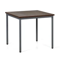 Stoły i stoliki do biura - Stół do jadalni TRIVIA, ciemnoszara konstrukcja, 800 x 800 mm, orzech - miniaturka - grafika 1