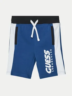 Guess Szorty sportowe L5RD01 KA6R4 Niebieski Regular Fit - Spodenki damskie - miniaturka - grafika 1
