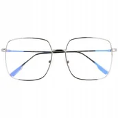 Dodatki do strojów karnawałowych - Okulary z Filtrem Niebieskim do Ekranów LCDKwadrat - miniaturka - grafika 1