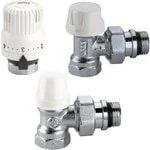 Akcesoria grzewcze - Caleffi Zestaw termostatyczny kątowy 1/2" KIT4220402 - miniaturka - grafika 1