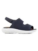 Sandały damskie - Geox Sandały "Spherica EC5" w kolorze granatowym - miniaturka - grafika 1