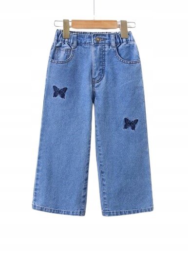 SHEIN JEANSY DZIEWCZĘCE NIEBIESKIE WZÓR 5 Y ŁJM