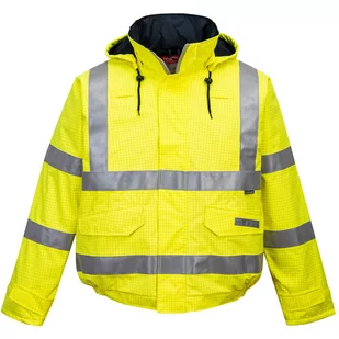 Trudnopalna kurtka ostrzegawcza Bomber 3XL - Odzież robocza - miniaturka - grafika 1