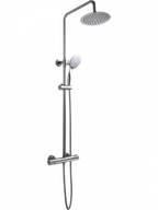 Zestawy prysznicowe - LAVEO PL2 20OB FINO Kolumna natryskowa z baterią termostatyczną Długość drążka: 800-1350 mm Wysokość: 800-1350 mm Szerokość: 280 mm Głębokość: 360 mm Wymiar słuchawki: ? 125 mm Długość węża: 1500 mm Wykończenie: chrom - miniaturka - grafika 1