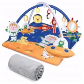 Maty edukacyjne - Duża Mata Edukacyjna Interaktywna Dla Niemowląt Dzieci 8W1 Miękka + Zabawki - miniaturka - grafika 1