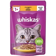 Mokra karma dla kotów - Whiskas Mokra karma dla dorosłego kota, kawałki z kurczakiem w galaretce 28 x 85 g - miniaturka - grafika 1