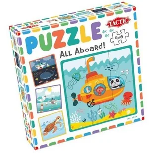 Tactic Moje pierwsze puzzle Wszyscy na pokład! 4x6el - Puzzle - miniaturka - grafika 1
