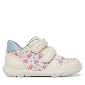 Buty dla dziewczynek - Sneakersy Geox B Zapito Girl B556DA 0AW54 C0270 Biały - miniaturka - grafika 1