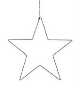 Dekoracje domu - Czarna świąteczna wisząca dekoracja świetlna Markslöjd Alpha Star, wys. 30 cm - miniaturka - grafika 1