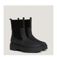 Botki damskie - Sztyblety damskie Tommy Hilfiger FW0FW07226-ACI 38 Beżowe (8720644356869). Buty za kostkę damskie - miniaturka - grafika 1