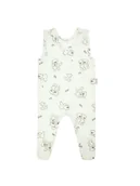 Śpiochy dla niemowląt - Niemowlęcy śpioch bawełniany w misie kremowy Nicol,r.68 - miniaturka - grafika 1