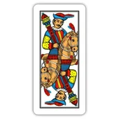 Gry karciane - Trevigiane, karty do gry plastikowe, czerwone Modiano - gra - miniaturka - grafika 1